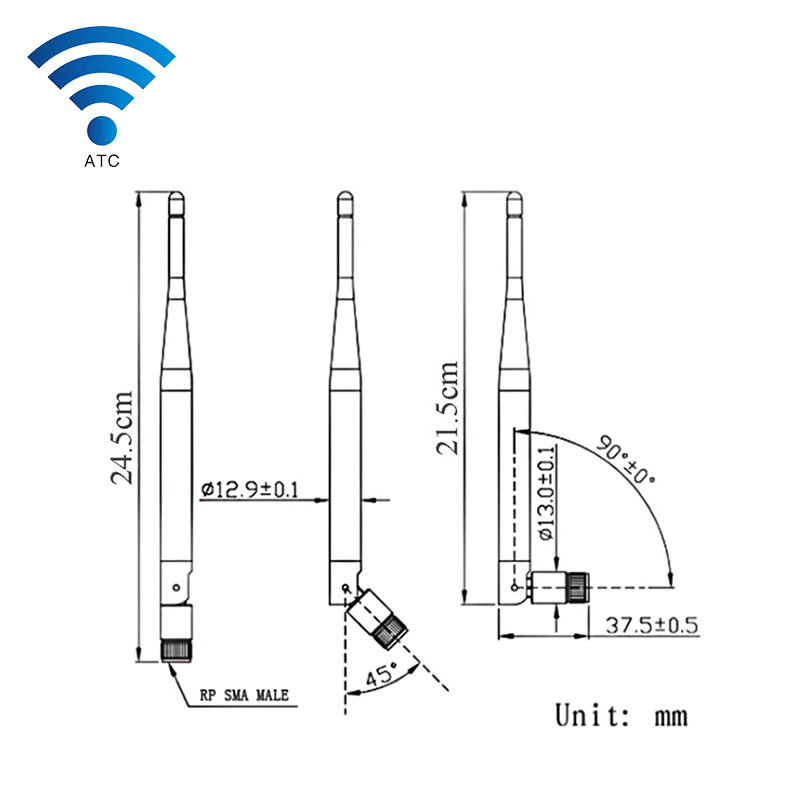 Glue stick antenna